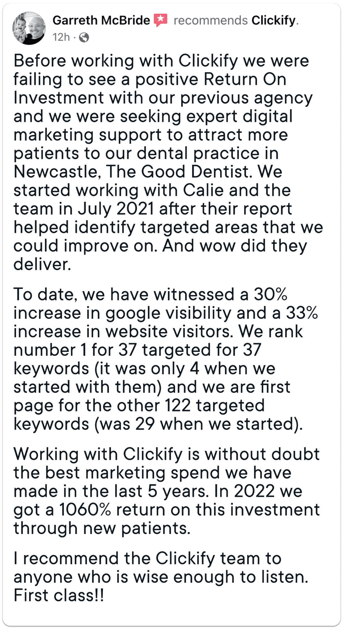 Reviews & Testimonials | Clickify