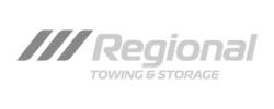 regional towing logo greyscale