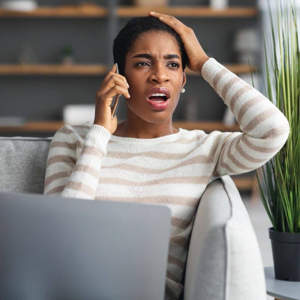 problem-with-internet-confused-black-woman-talking-on-phone