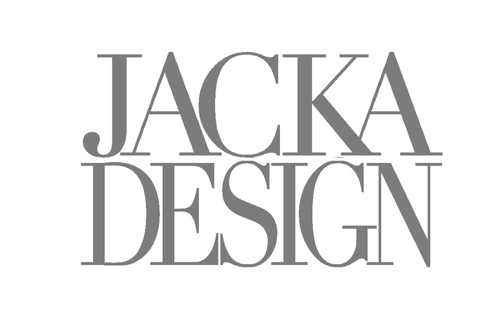 JACKA DESIGN - Sleek, minimalist Jacka Design logo with elegant typography—enhance your brand’s identity with professional graphic design.